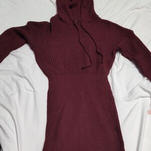 Say What? Maroon Textured Knit
